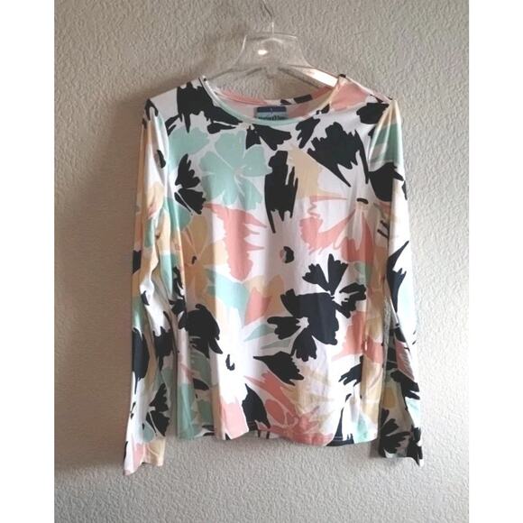 Hang Ten NEW Sun Protection Womens L UPF 50+ Long Sleeve Shirt Quick Dry Pocket - Picture 2 of 16